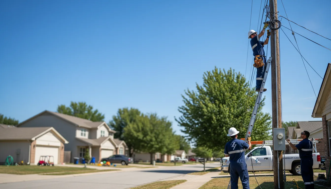 Residential electrician providing installation services in Yale, IA